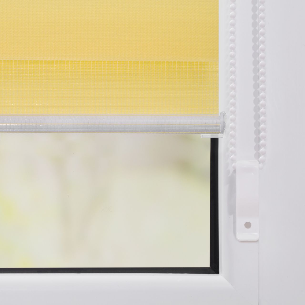 Lichtblick Duo-Rollo Klemmfix, ohne Bohren - Gelb, 45 cm x 150 cm (B x L)