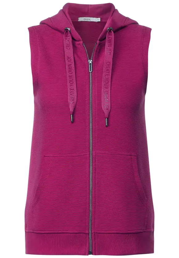 CECIL Hoodie Pullunder mit Zipper