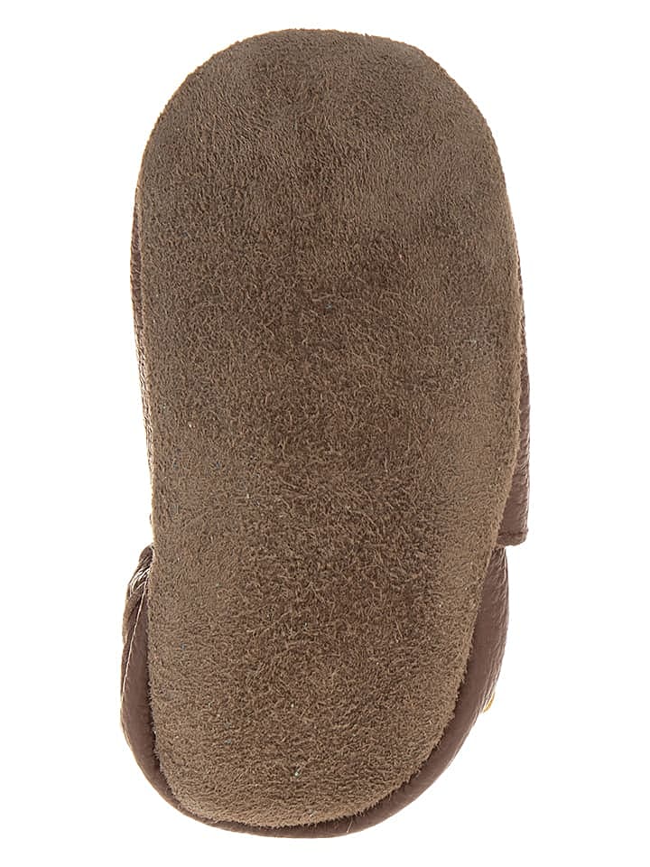lamino Leder-Krabbelschuhe in Braun günstig kaufen 22/23