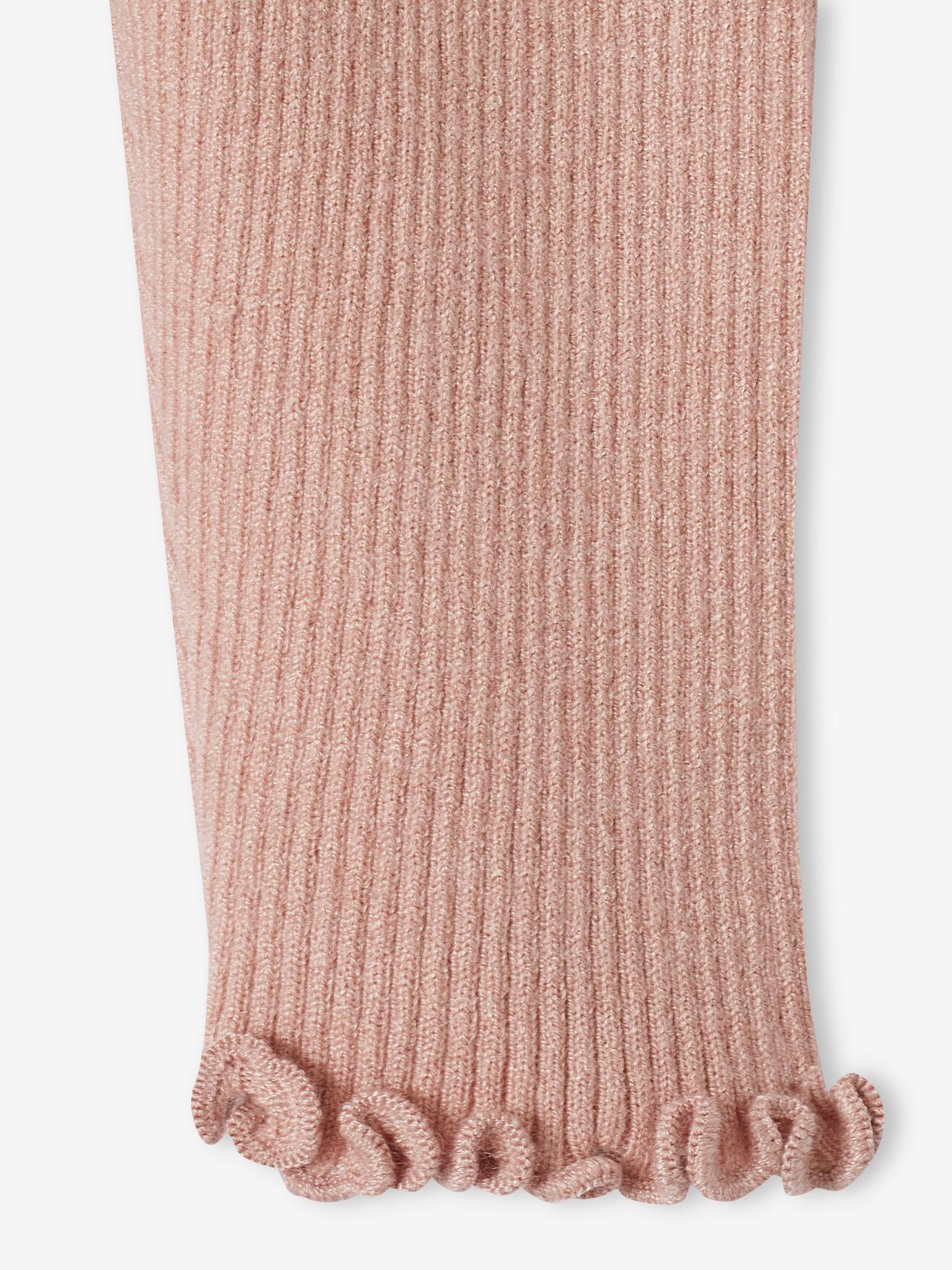 Vertbaudet Baby-Set aus Strick: Pullover & Leggings, personalisierbar - pudrig rosa
