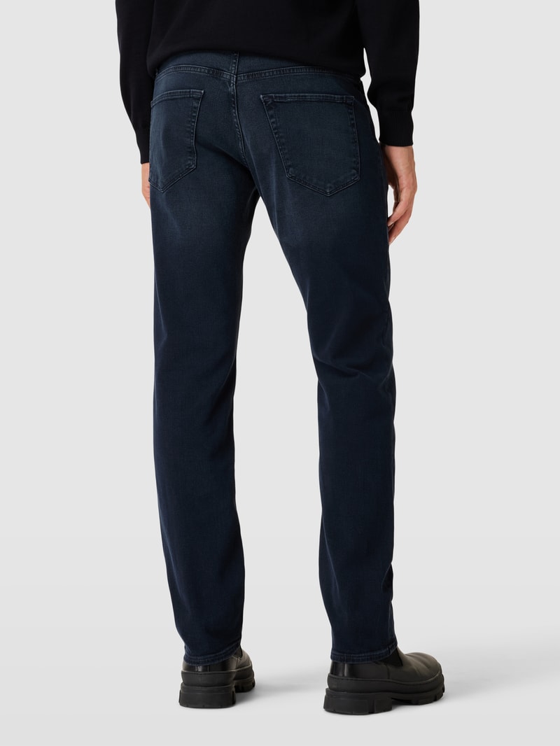 Regular Fit Jeans im 5-Pocket-Design Modell 'Maine' in marineblau