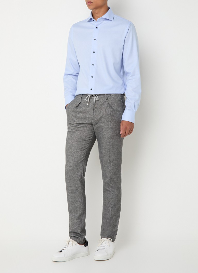 Cămașă Michaelis, slim fit, rezistentă la șifonare, cu microimprimeu.
