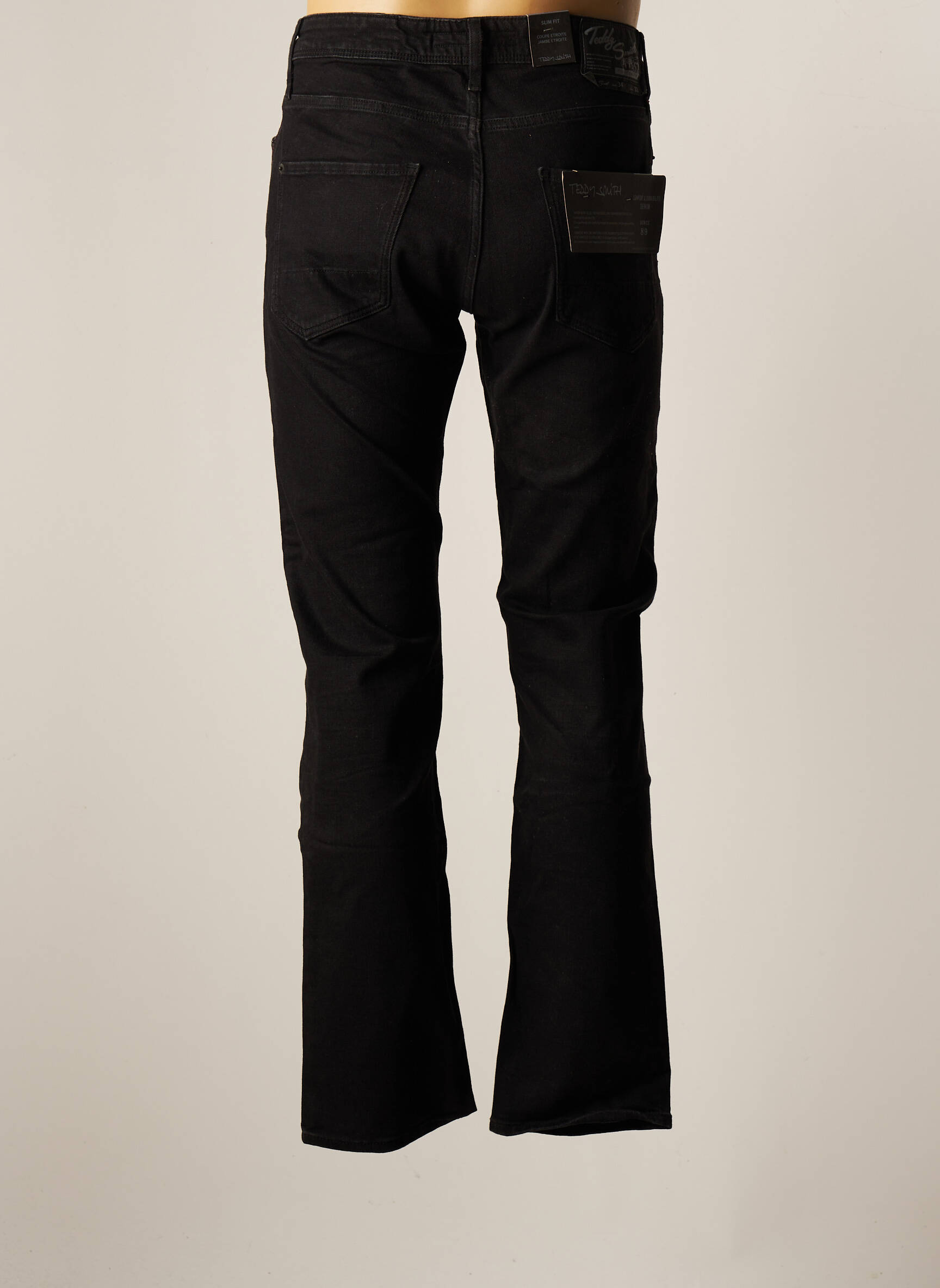 Teddy Smith Jeans Coupe Slim Femme couleur noir
