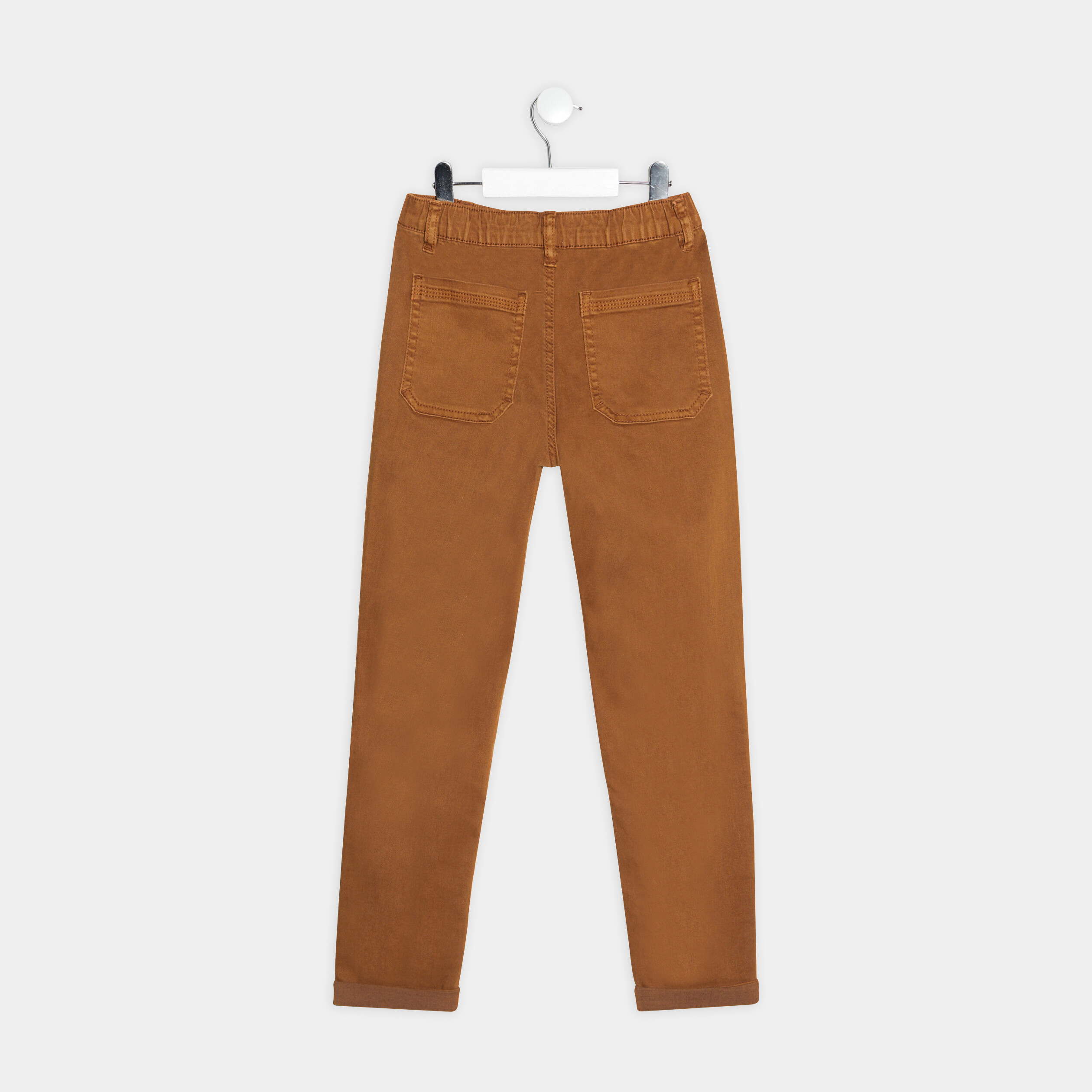 Pantalon droit Creeks camel garçon | La Halle