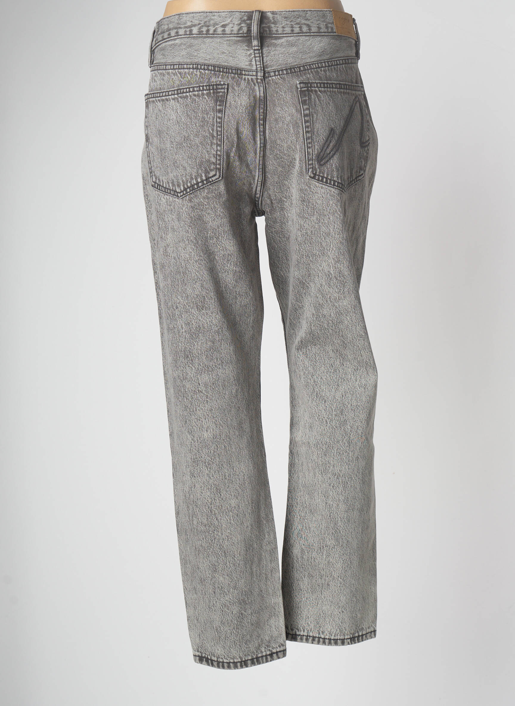 Nagev Jeans Boyfriend Femme couleur gris