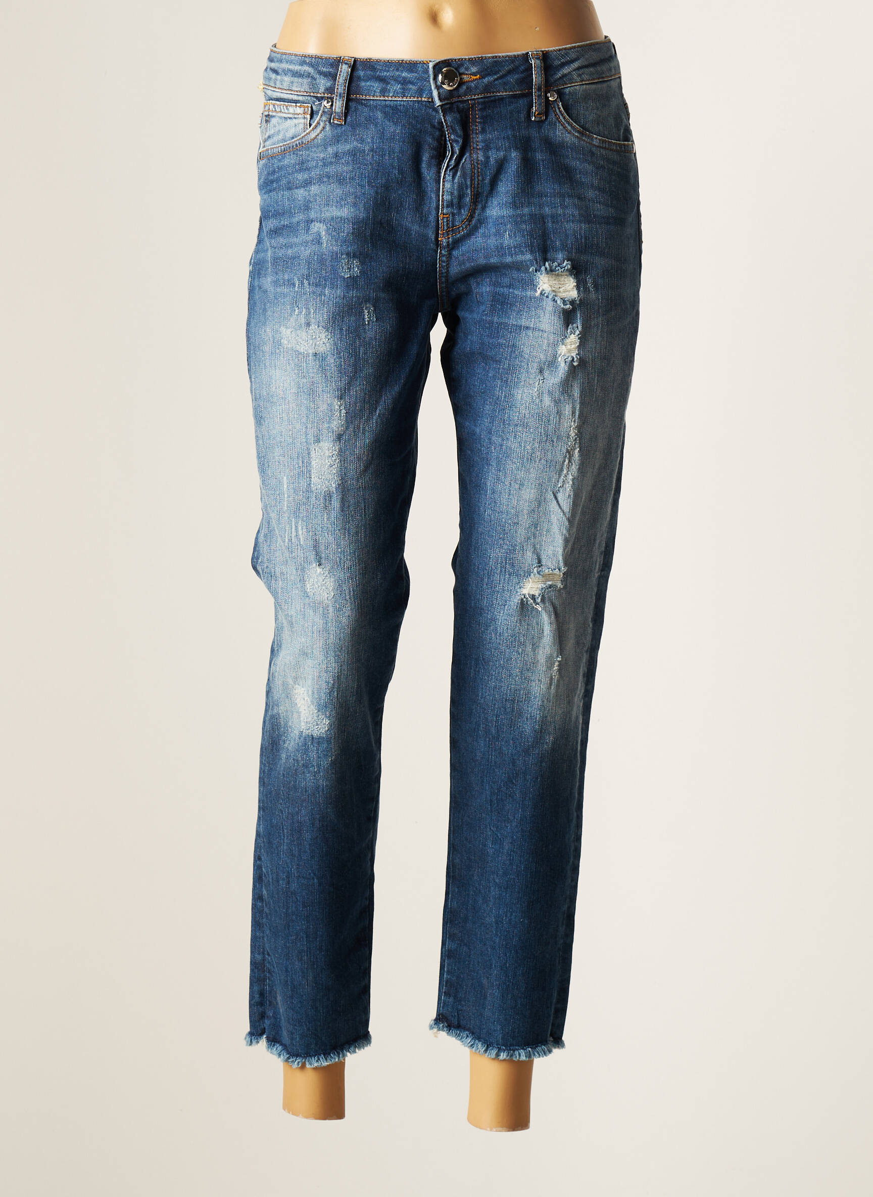 Gaudi Jeans Coupe Droite Femme couleur bleu