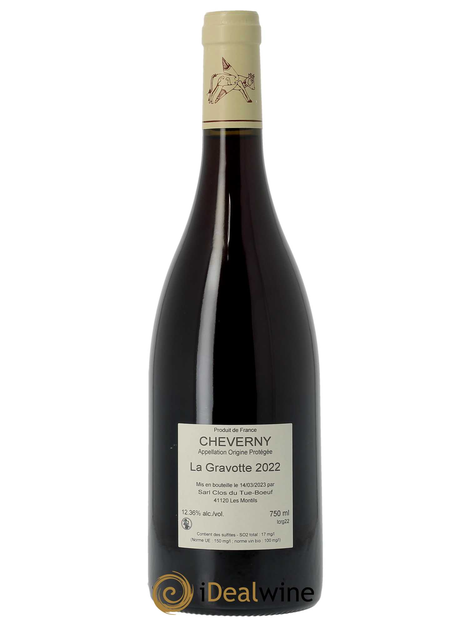 Cheverny La Gravotte Clos du Tue-Boeuf  2022 - Lot de 1 Bouteille