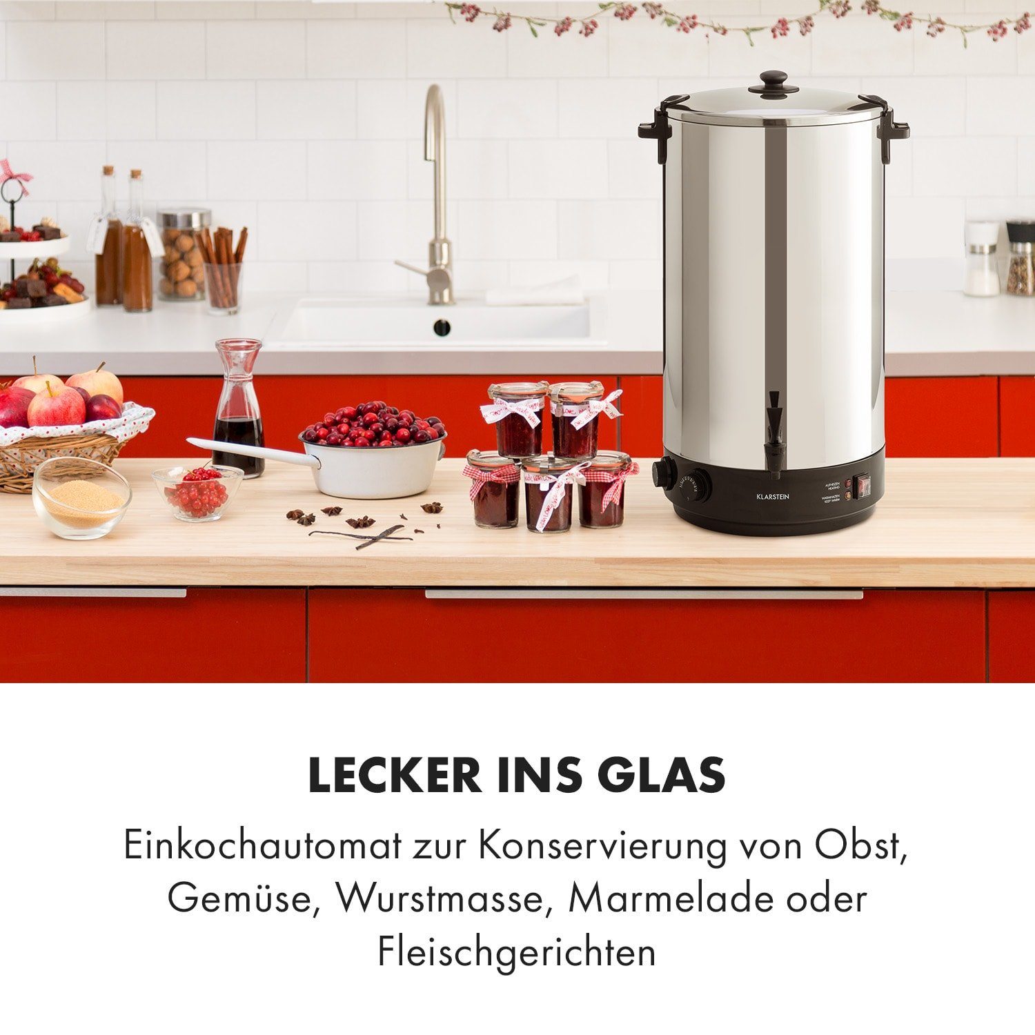 Klarstein Einkochautomat KonfiStar 60 Einkochautomat, 2500 W