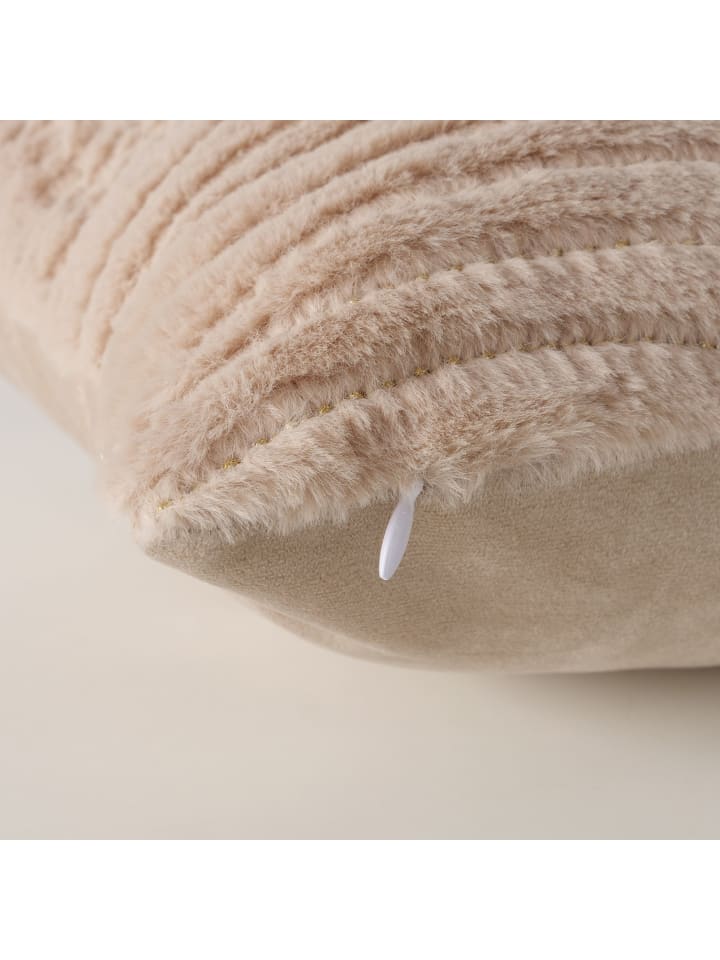 Boltze Plüschkissen in beige günstig kaufen onesize