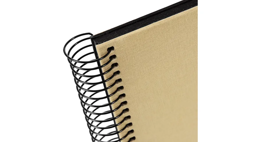 goldbuch Spiralalbum Bella Vista Beige 24x17cm 40 schwarze Seiten - erweiterbar