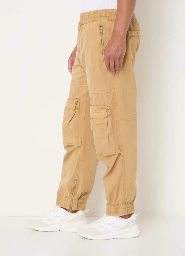 Pantaloni cargo Diesel P-Beeck Affusolati cu buzunar lateral