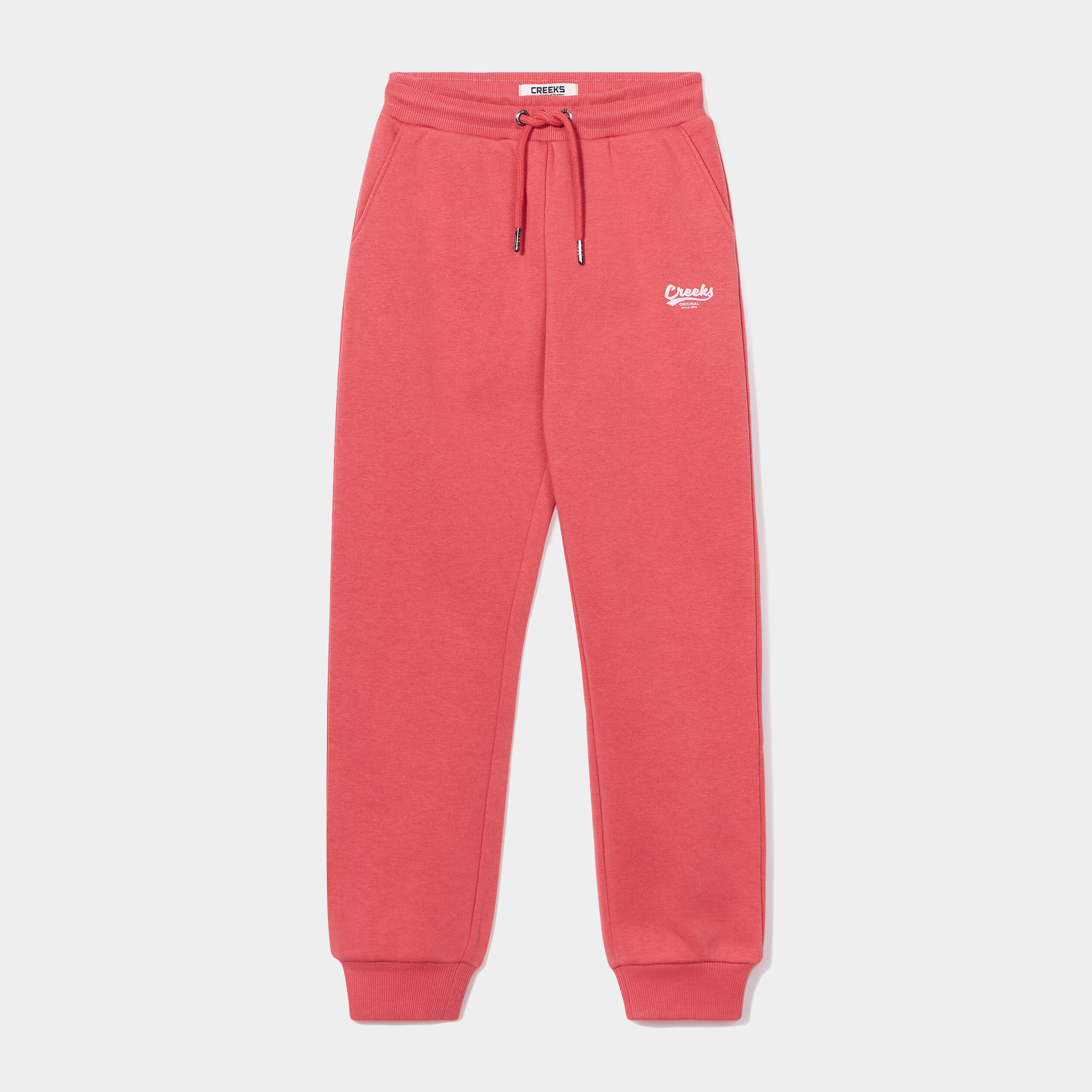Pantalon de jogging coton Creeks rose framboise fille | La Halle