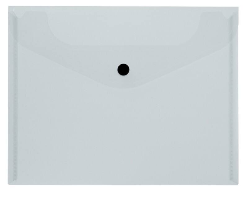 Kolma Easy Dokumentenmappe 08.160.00 Druckknopf PP (Polypropylen) Quer 18 (B) x 18 (T) x 24 (H) cm Transparent