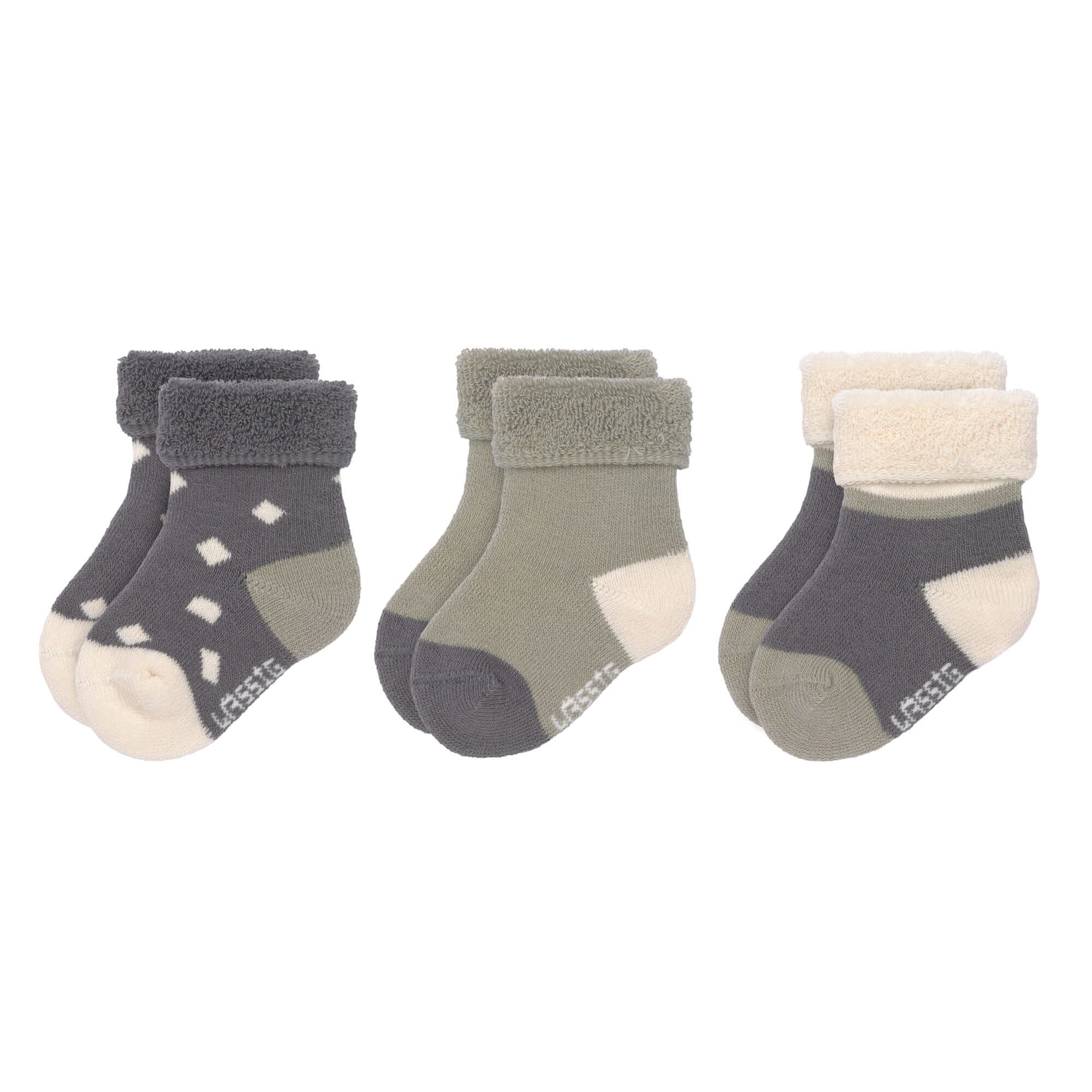 Babysocken (3er-Set), Anthrazit