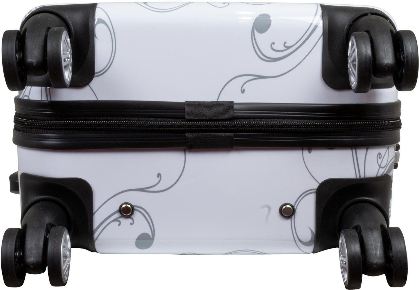 Warenhandel König Hartschalen-Trolley Butterfly, 4 Rollen, mit Motiv, Dehnfalte zur Vergrößerung des Packvolumens (Gr. L und XL)