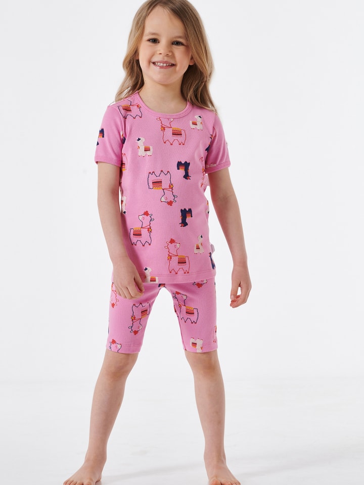 Schiesser Pyjama Natural Love Organic Cotton in Rosa günstig kaufen