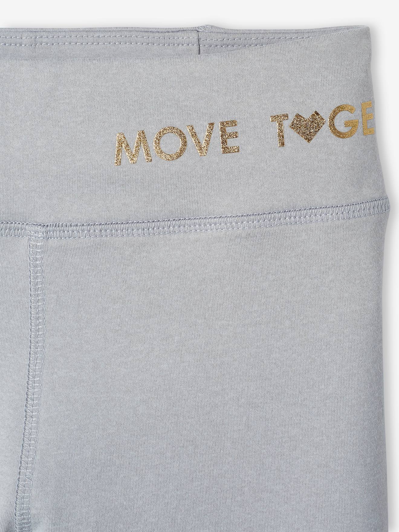 Ensemble de sport sweat zippé et legging technique fille pêche