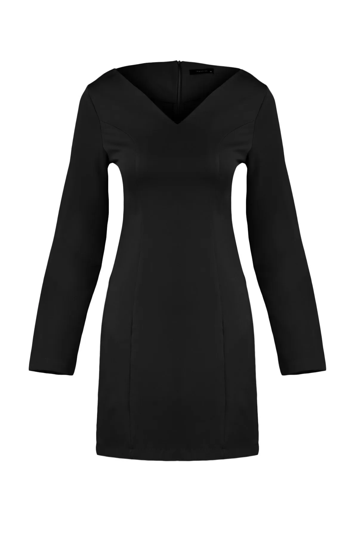 Trendyol Collection  Schwarzes, figurbetontes Minikleid aus Webstoff TWOAW23EL01499