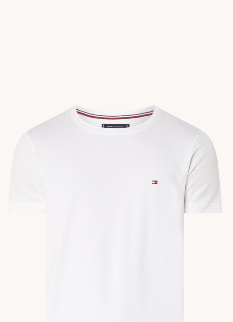 Tommy Hilfiger Extra slim fit T-shirt with logo embroidery