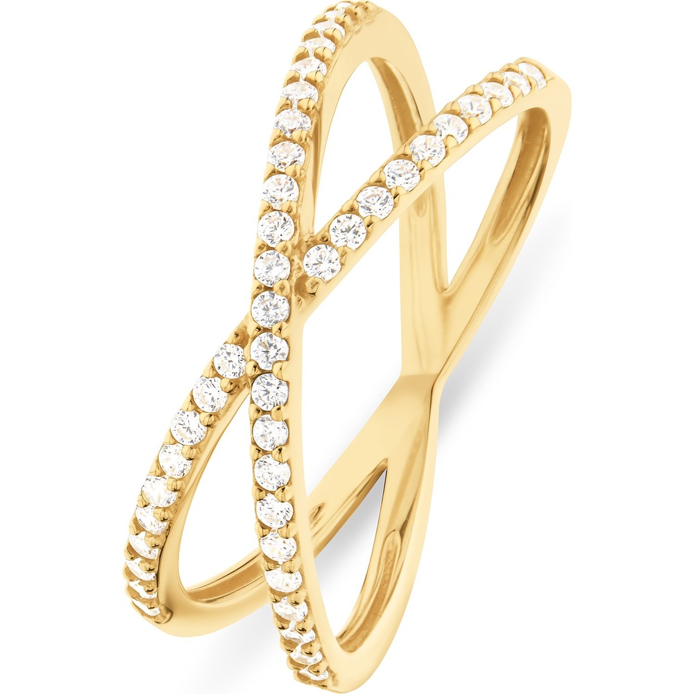 FAVS Bague pour femme 375 Or jaune or jaune Bague