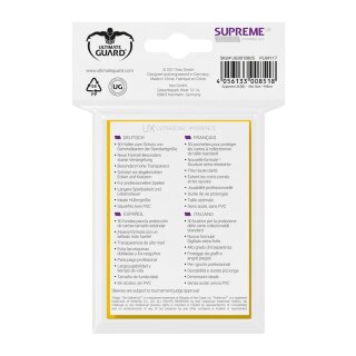 Supreme UX Sleeves Standard Size Gelb (50)