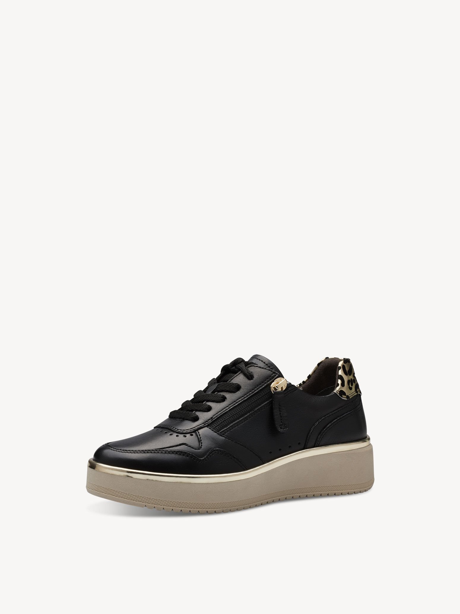 Basket en cuir - noir