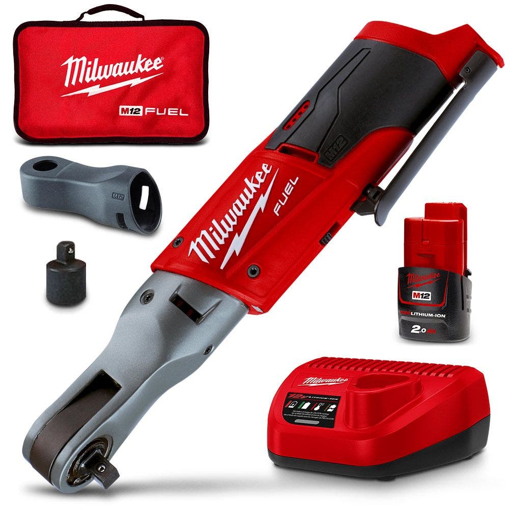 MILWAUKEE 12V FUEL™ 3/8" Impact Rachet 1x2.0Ah Combo Kit M12FIR38-201B