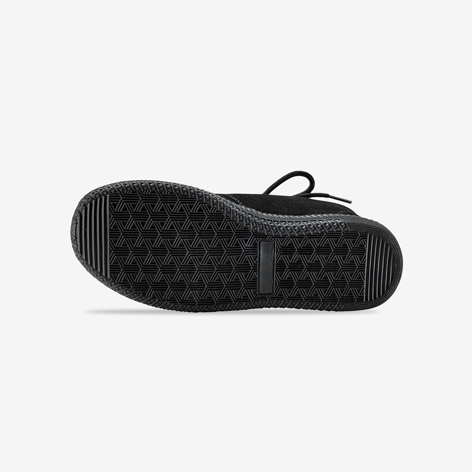 Bottines à lacet en croûte de cuir
