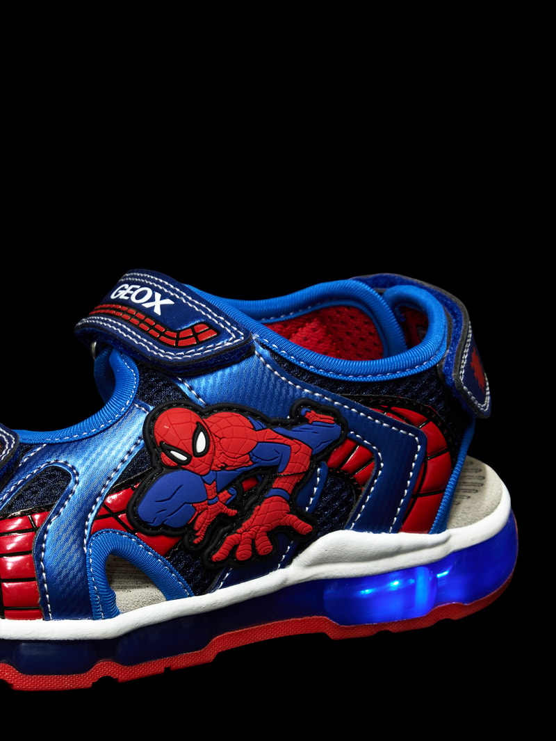 Sandalen mit Motiv-Detail Modell 'ANDROID' in marineblau