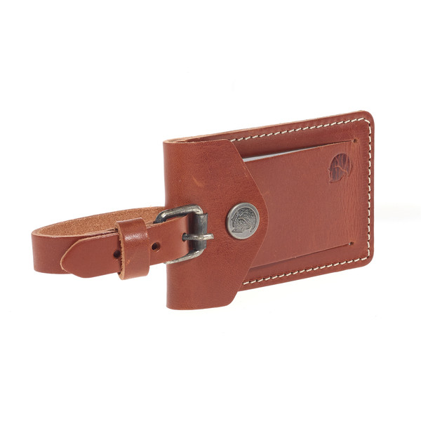 LEATHER LUGGAGE TAG - Adressanhänger