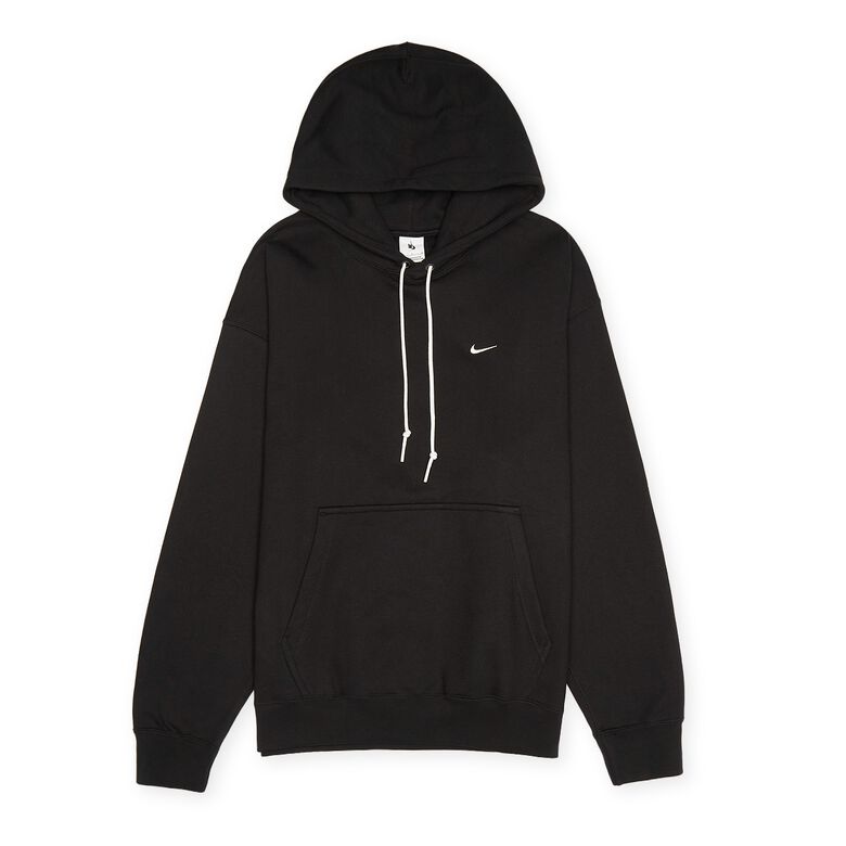 NIKE Solo Swoosh Fleece Hoodie black/white