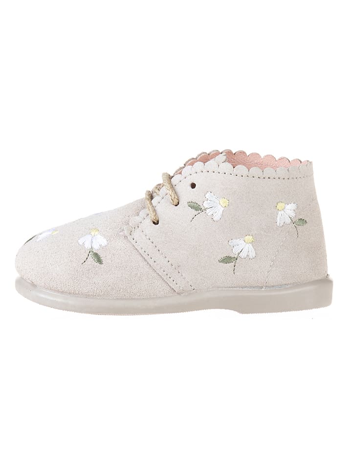 kmins Leder-Schnürschuhe in Beige günstig kaufen