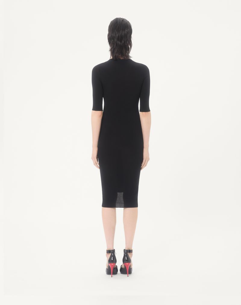 Vestido midi de tricô