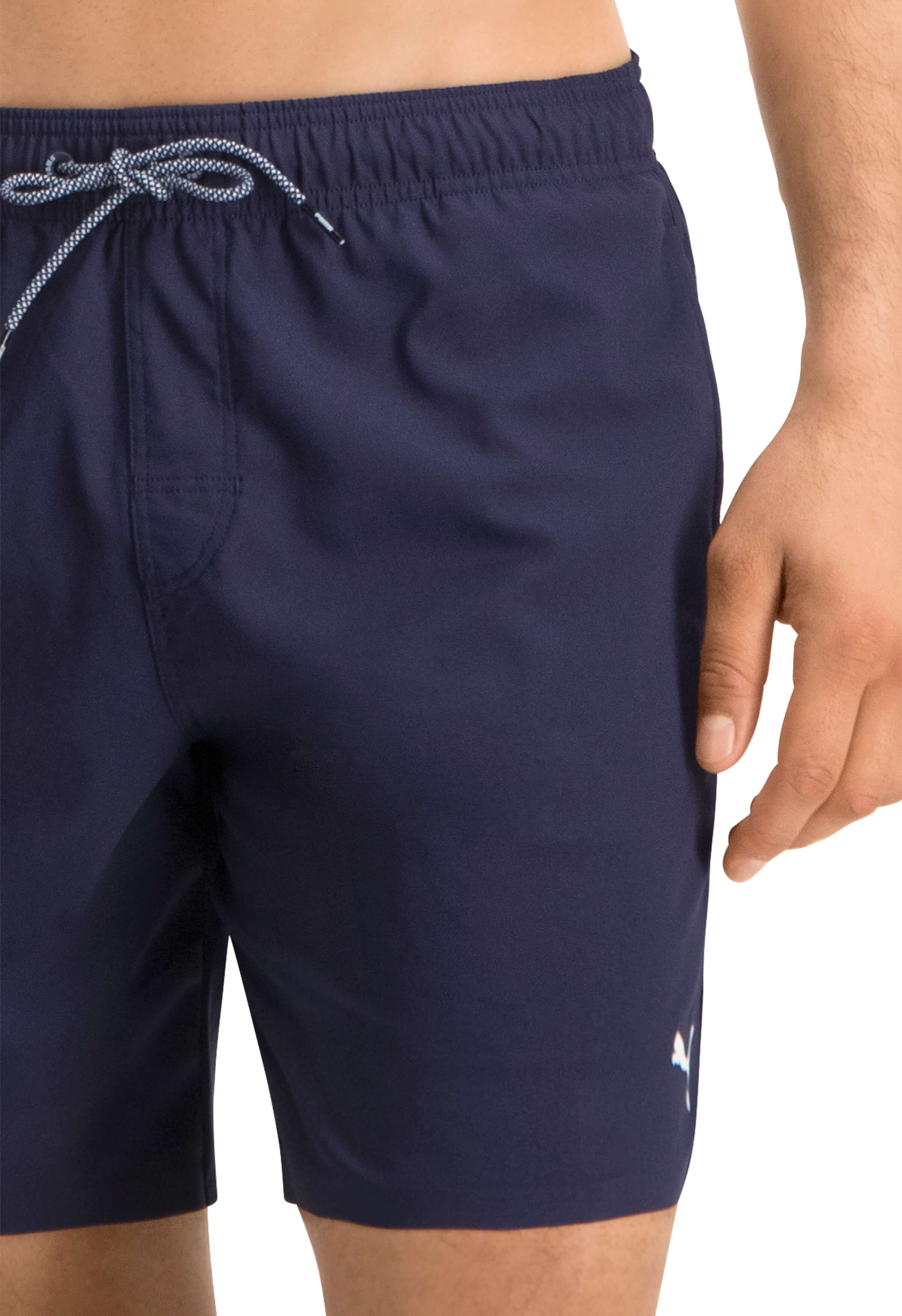 PUMA mittellange Navy Badehose