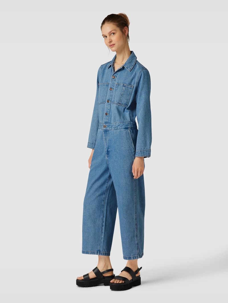 Jumpsuit mit Brusttaschen Modell 'ICONIC' in jeans