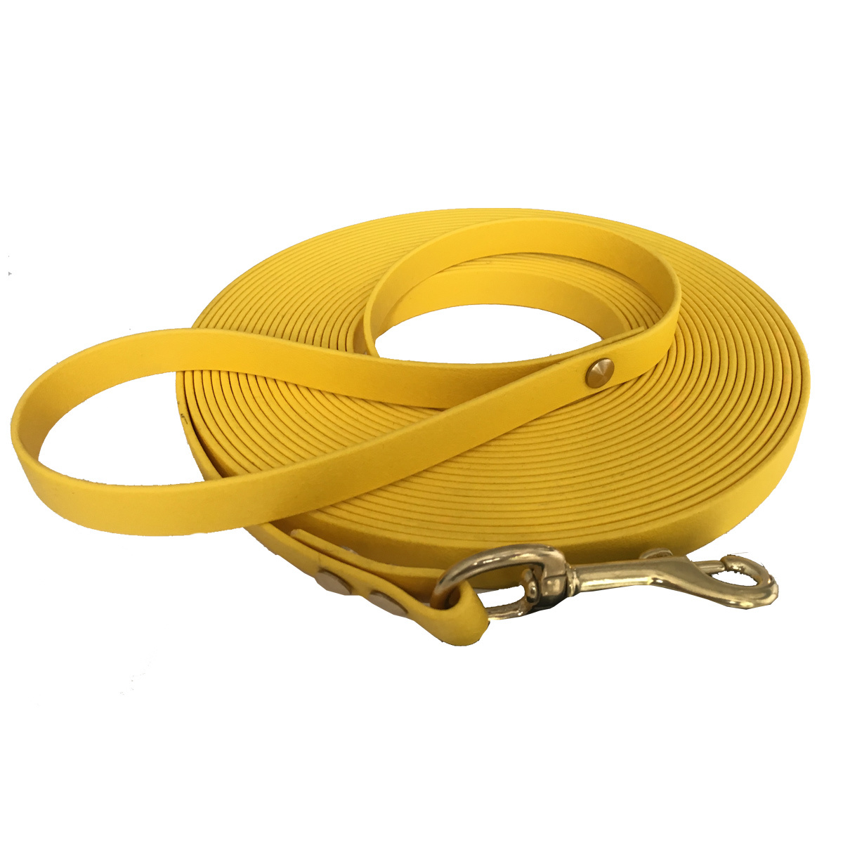 bio-leine Hundeleinen bio-leine 25-35 kg Schleppleine Biothane gelb 12 m