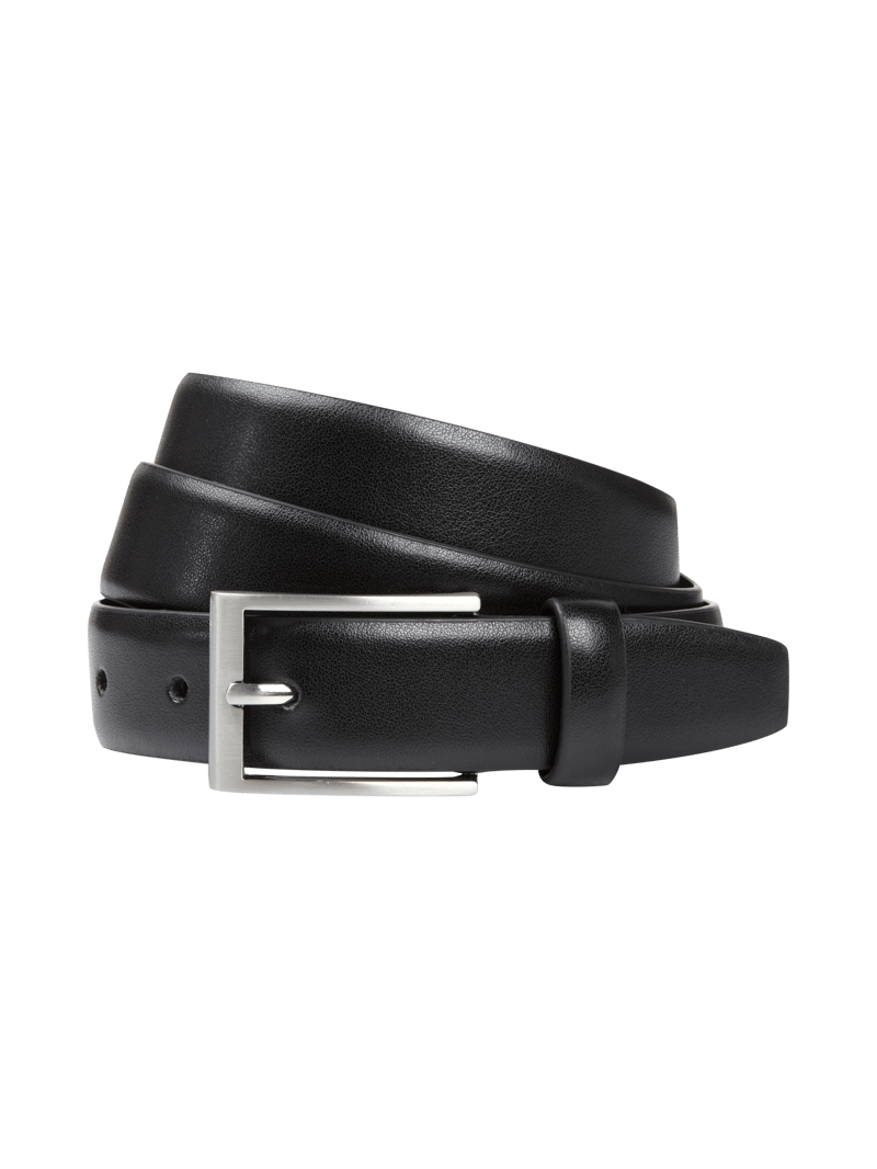 Gürtel aus Leder in schwarz