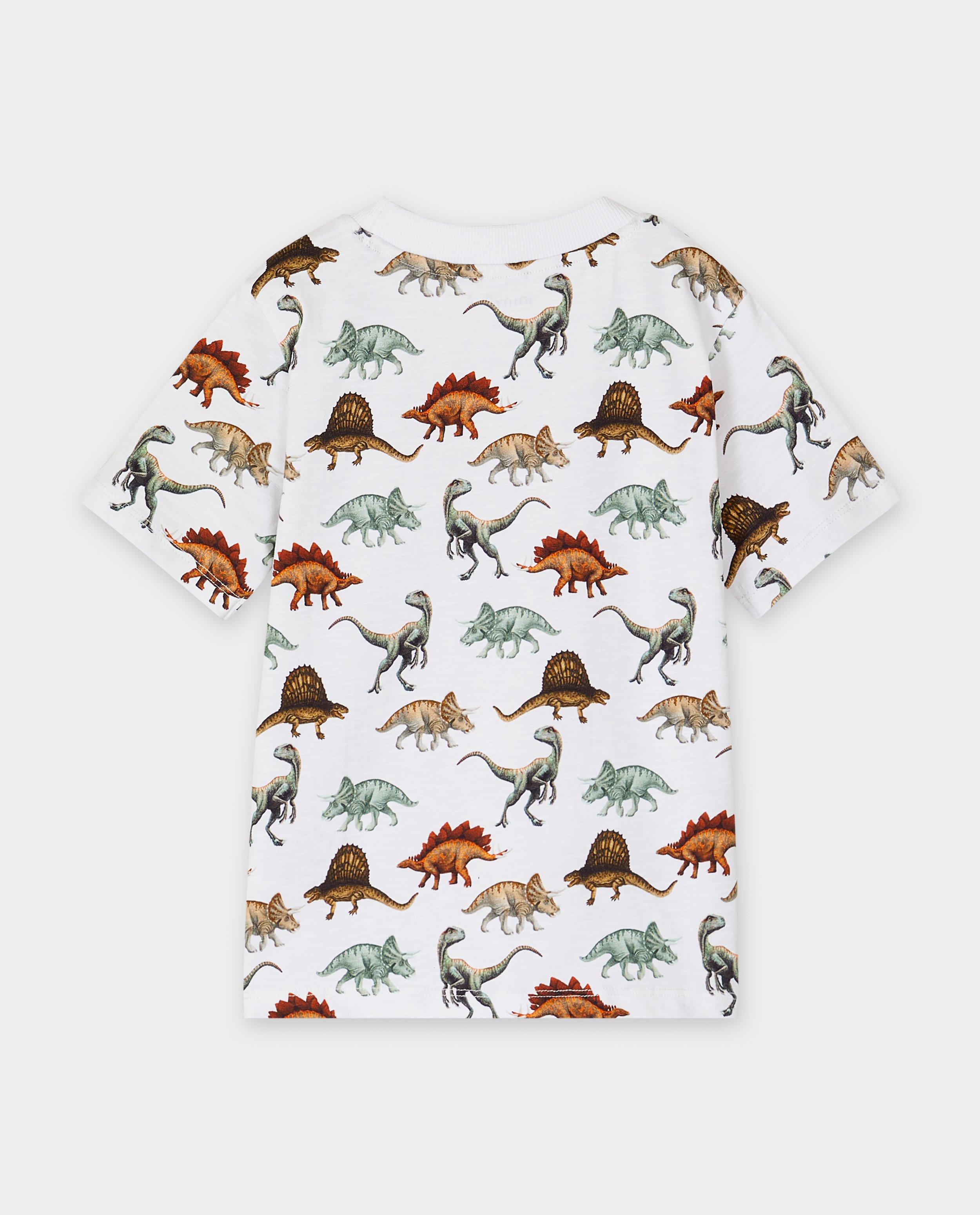 Tricou Minymo cu imprimeu dino alb