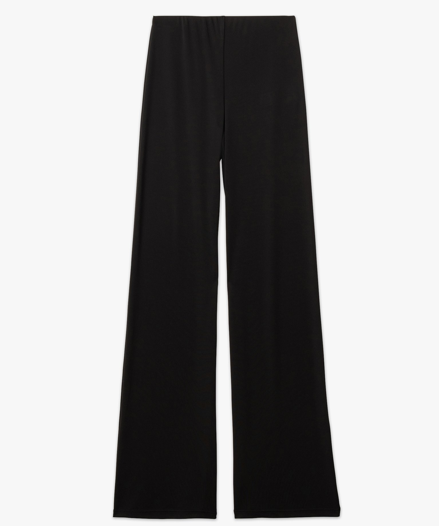 Pantalon en maille fluide extensible femme noir | GEMO