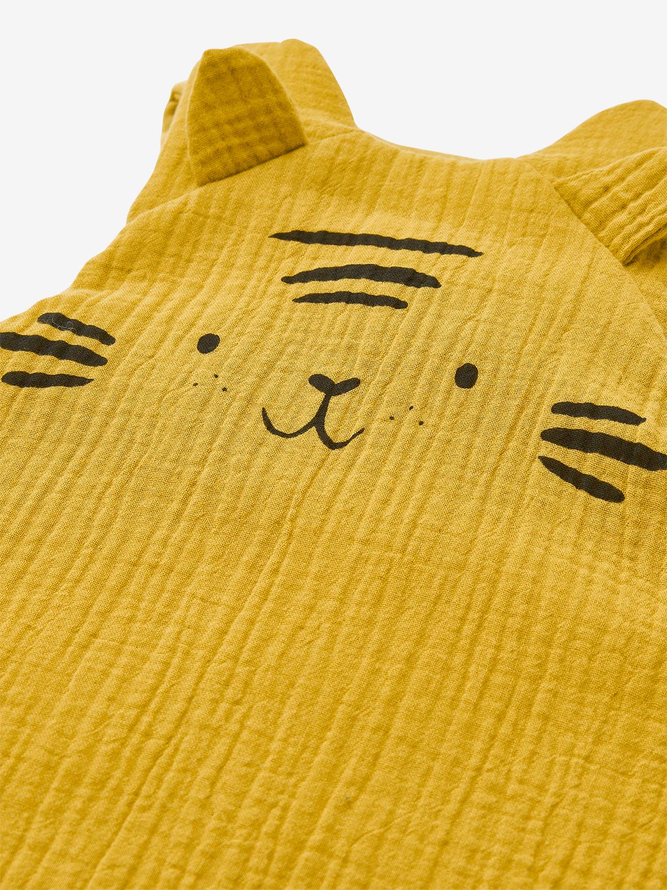 Gigoteuse sans manches en gaze de coton bio* BABY TIGRE caramel