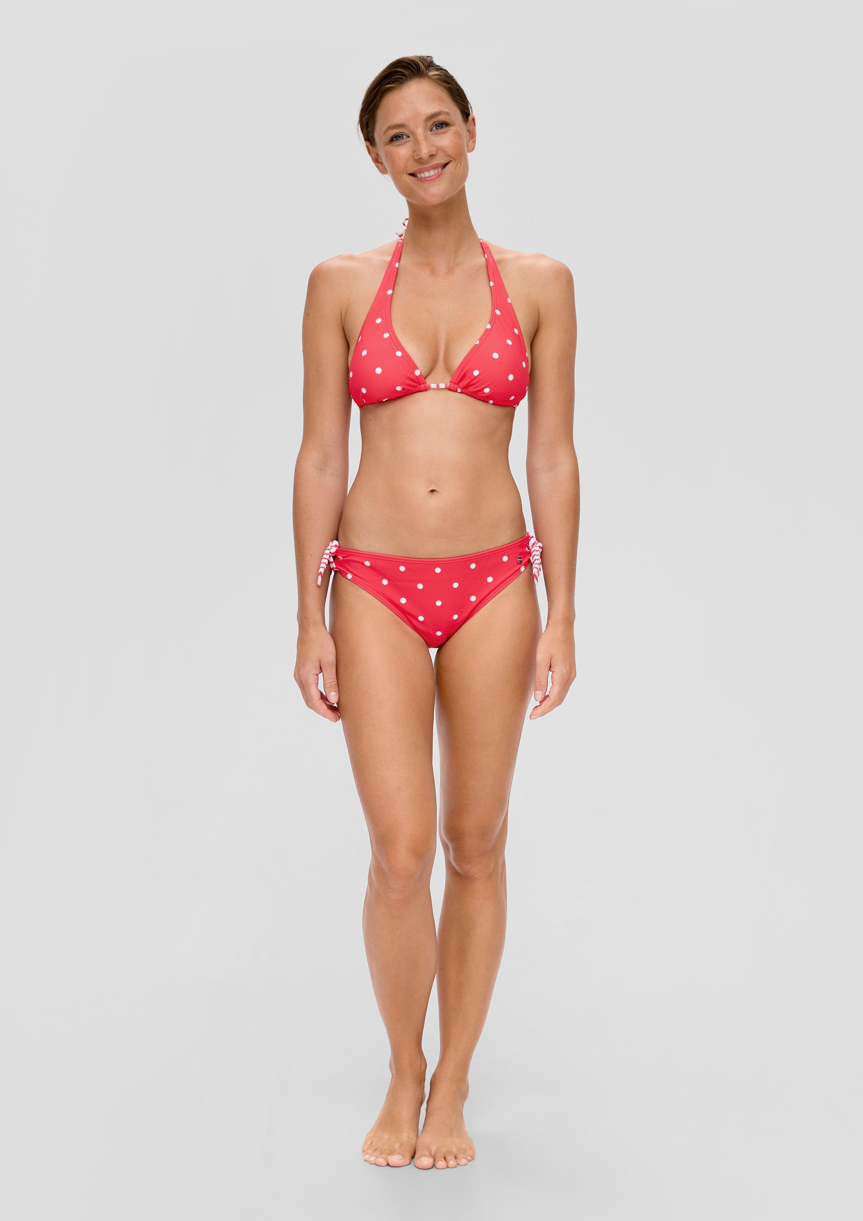 Triangel-Bikinitop mit Polka Dots  EME-6009071-30M1
