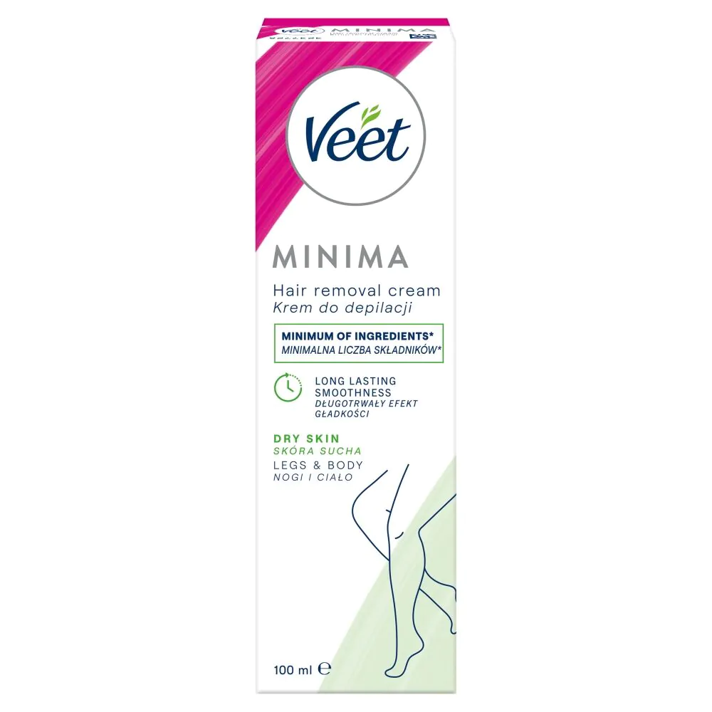 Veet krema za uklanjanje dlačica s alojom (3 minute) za suhu kožu