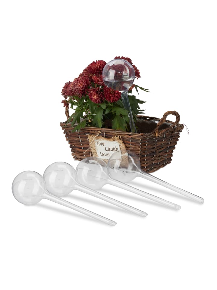 relaxdays 5x Bewässerungskugel in Transparent günstig kaufen onesize