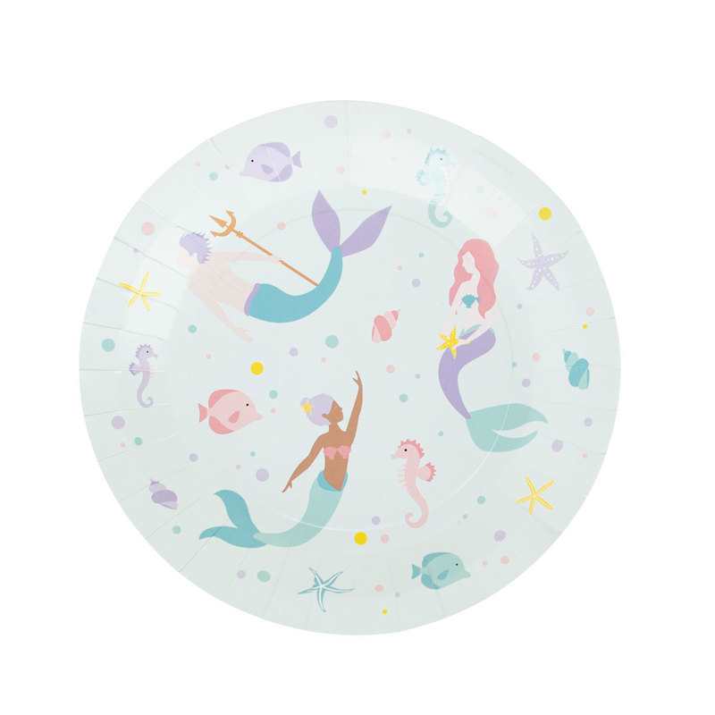 8 assiettes Sirène My little day