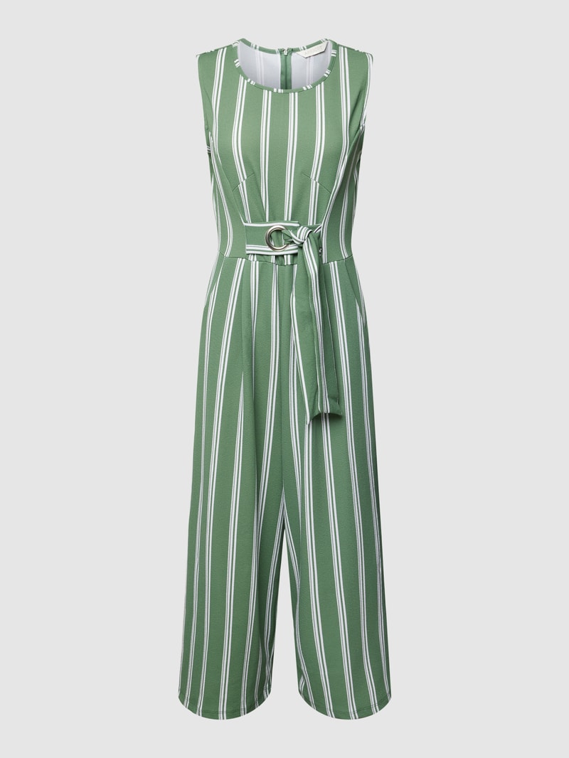 Jumpsuit mit Streifenmuster in grün