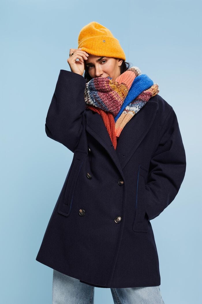 Caban-Jacke aus Wollmix