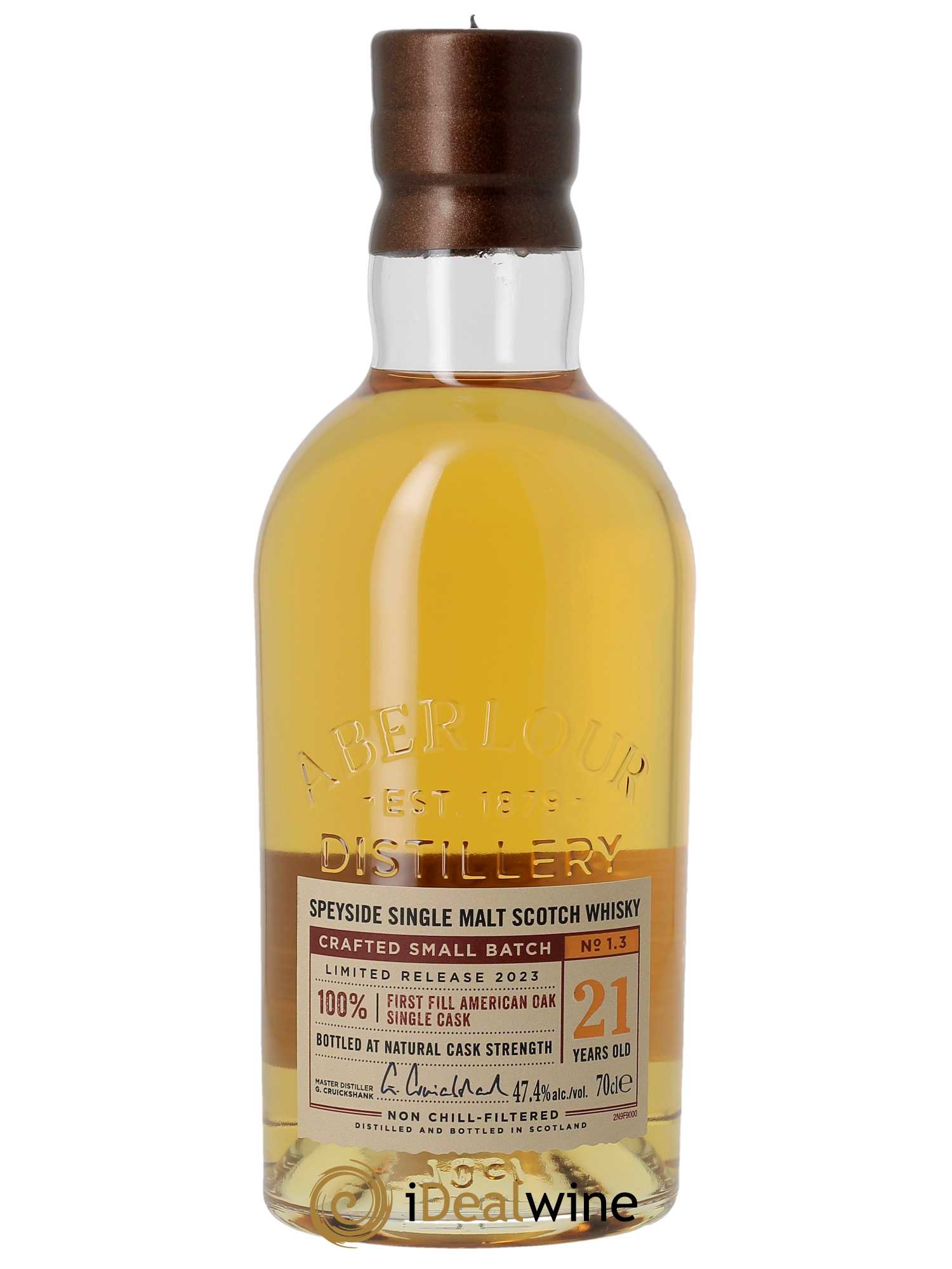 Whisky Aberlour 21 ans First Fill American New Vibration D.D. (70cl)  - Lot de 1 Bouteille