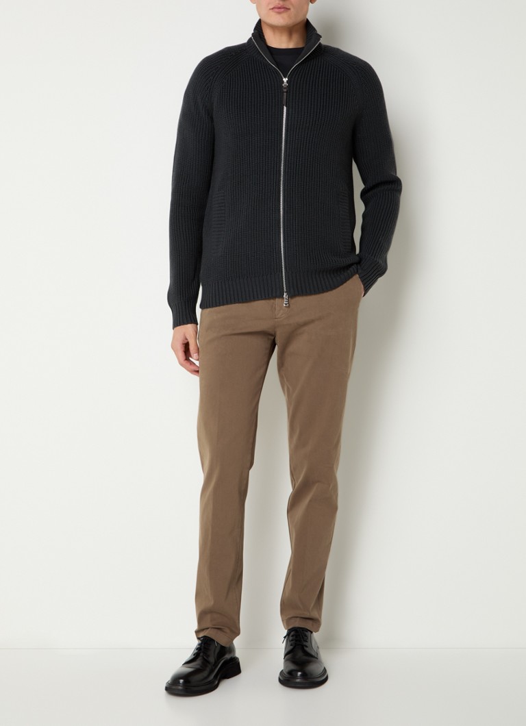 Pantaloni chino slim fit Boggi Milano cu buzunare interioare