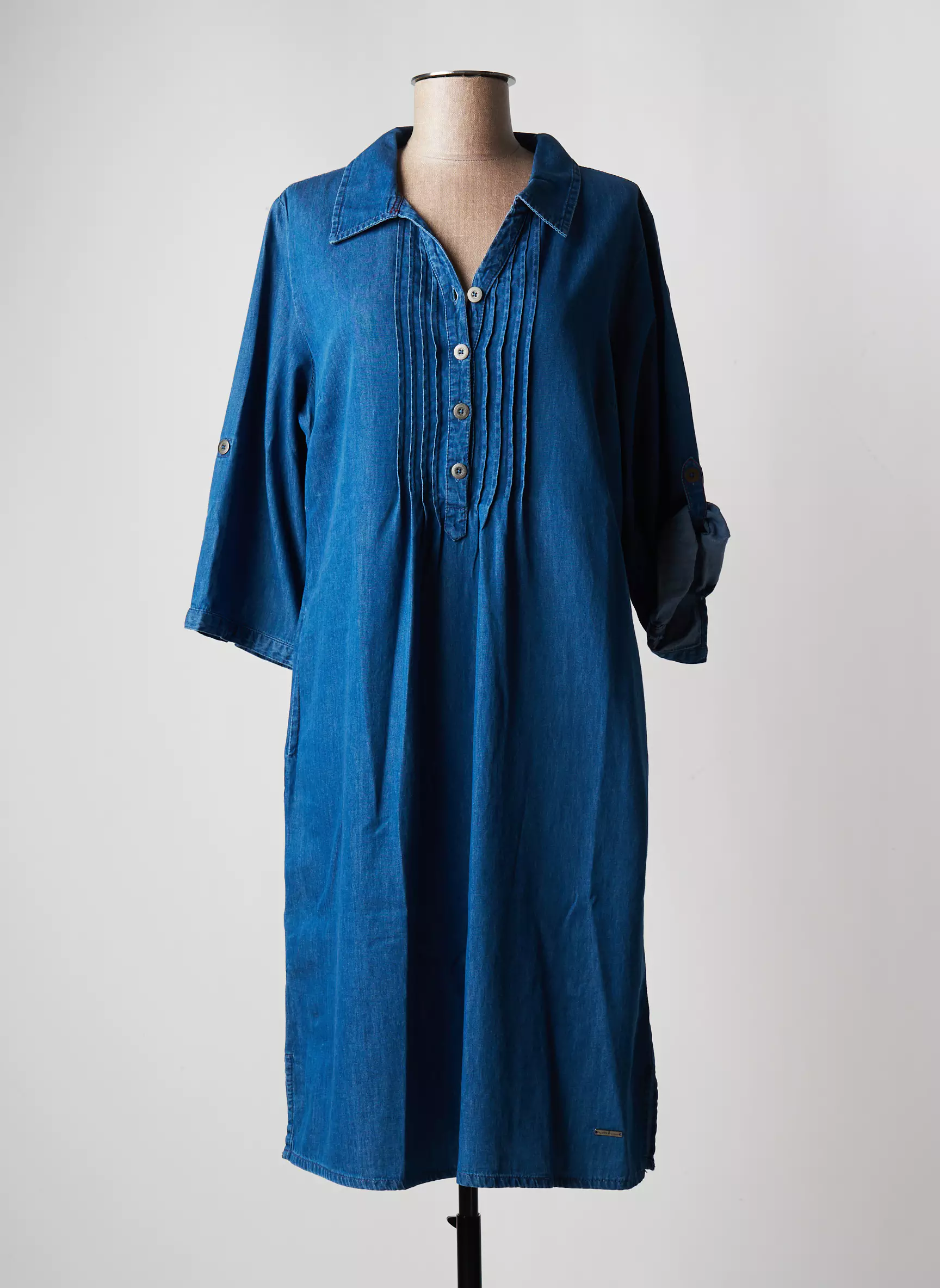 Agathe   Louise Robes Mi Longues Femme couleur bleu