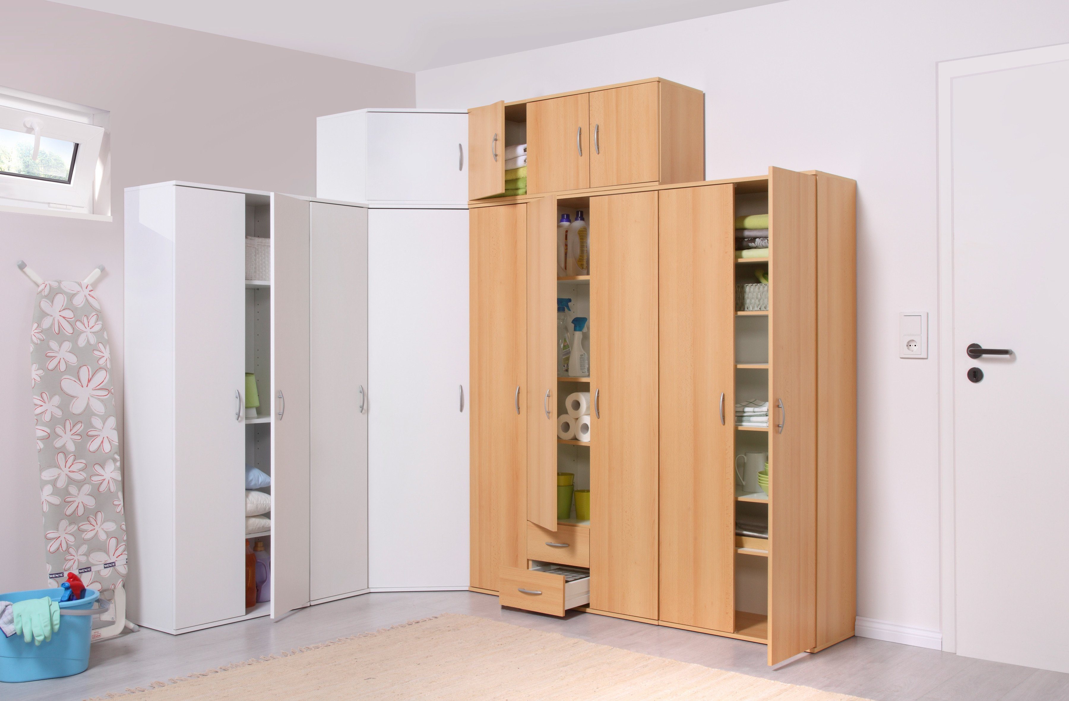 Procontour Hochschrank 2 Türen + 6 Böden